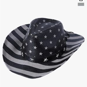 Cowboy Hats, Classic American Flag Summer Sunhat Western Cowboy Hat Straw Hat